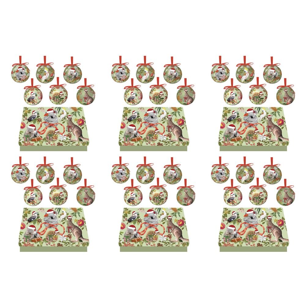 LA LA LAND Bauble Box Set Botanical Beauty Pack of 6