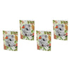 La La Land Pocket Notebook Botanical Beauty Pack of 4