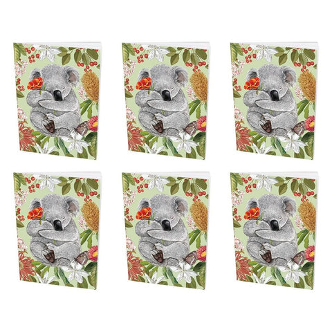 La La Land Pocket Notebook Botanical Beauty Pack of 6
