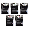 Le Tan Activated Charcoal Exfoliating Mitt Pack of 5