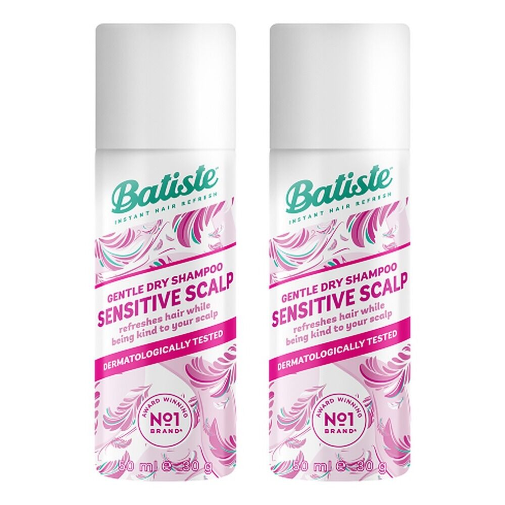 Batiste Dry Shampoo Sensitive Scalp Lightly Fragranced 50mL Pack of 2