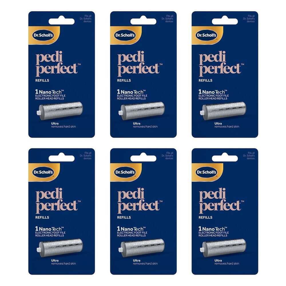 Scholl Pedi Perfect Nano Tech Ultra Refill Pack of 6