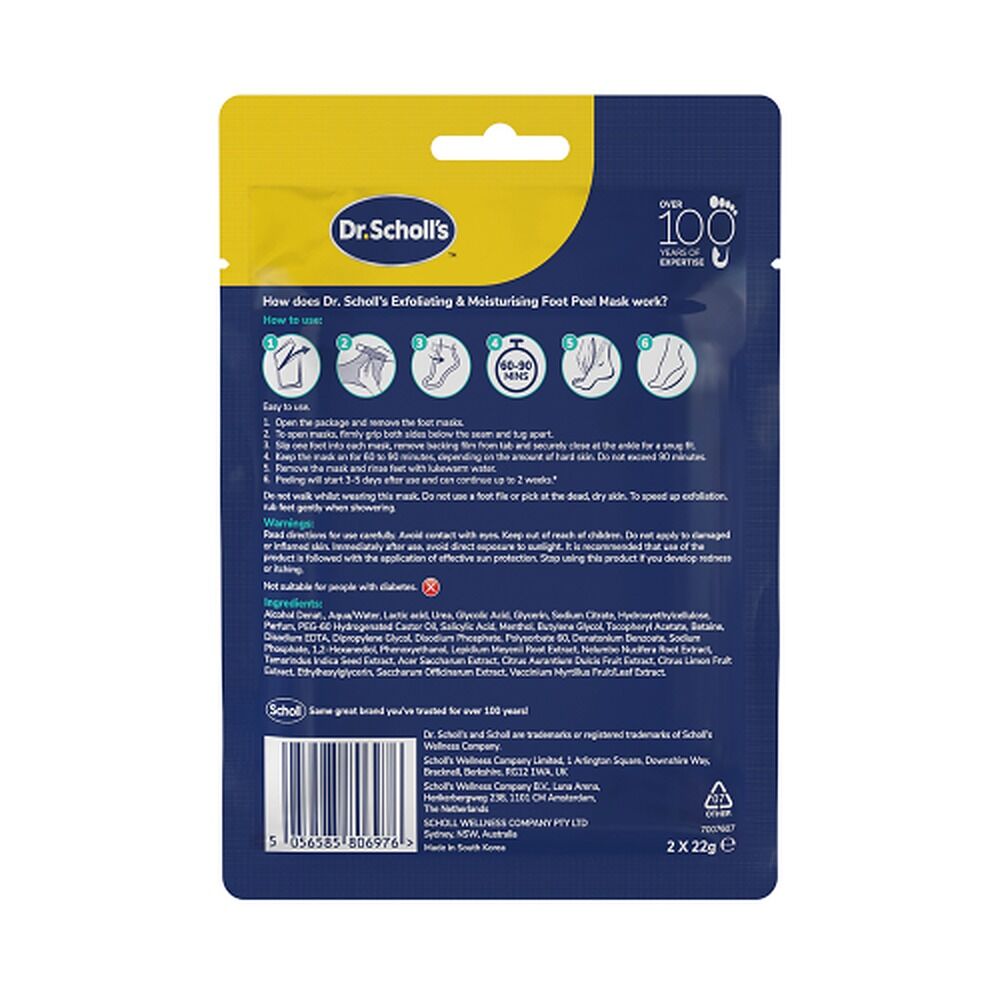Scholl Exfoliating & Moisturising Peeling Foot Mask