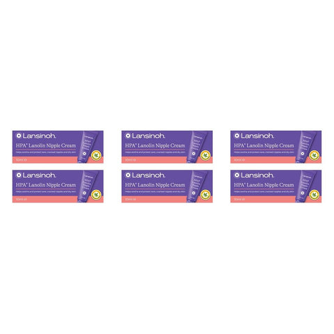 Lansinoh HPA Lanolin Nipple Cream 10g Pack of 6
