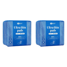 Pharmacy Health Ultra Thin Pads Wings Regular 14 Pack x 12 Bundle of 2