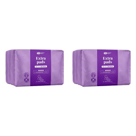 Pharmacy Health Extra Pads Wings Overnight 10 Pack x 12 Bundle of 2