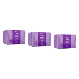 Pharmacy Health Extra Pads Wings Overnight 10 Pack x 12 Bundle of 3