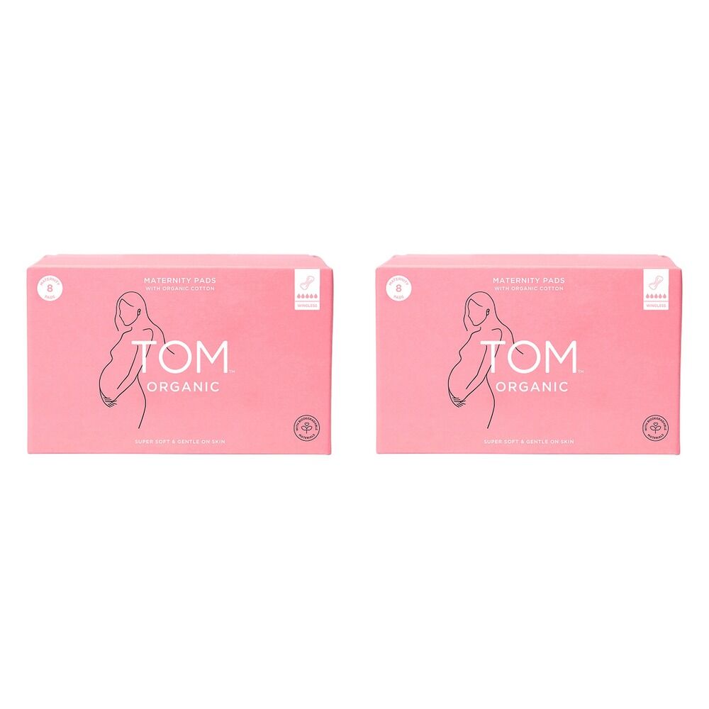 TOM Organic Maternity 8 Pads x 4 Bundle of 2