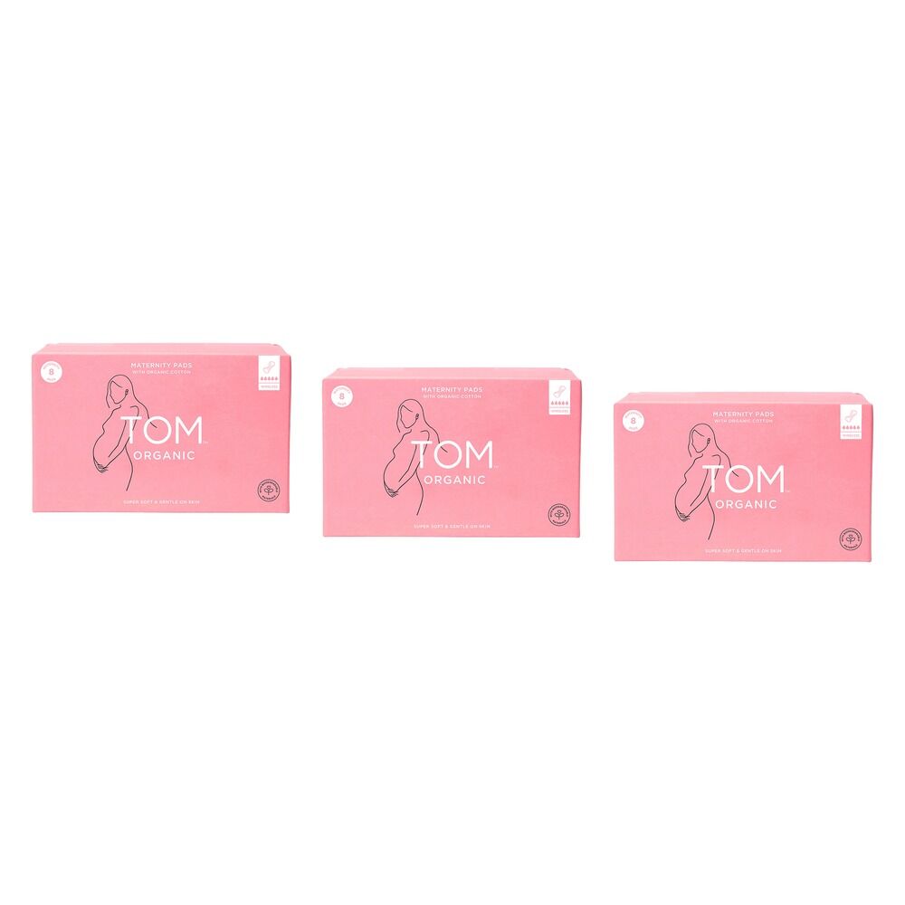 TOM Organic Maternity 8 Pads x 4 Bundle of 3