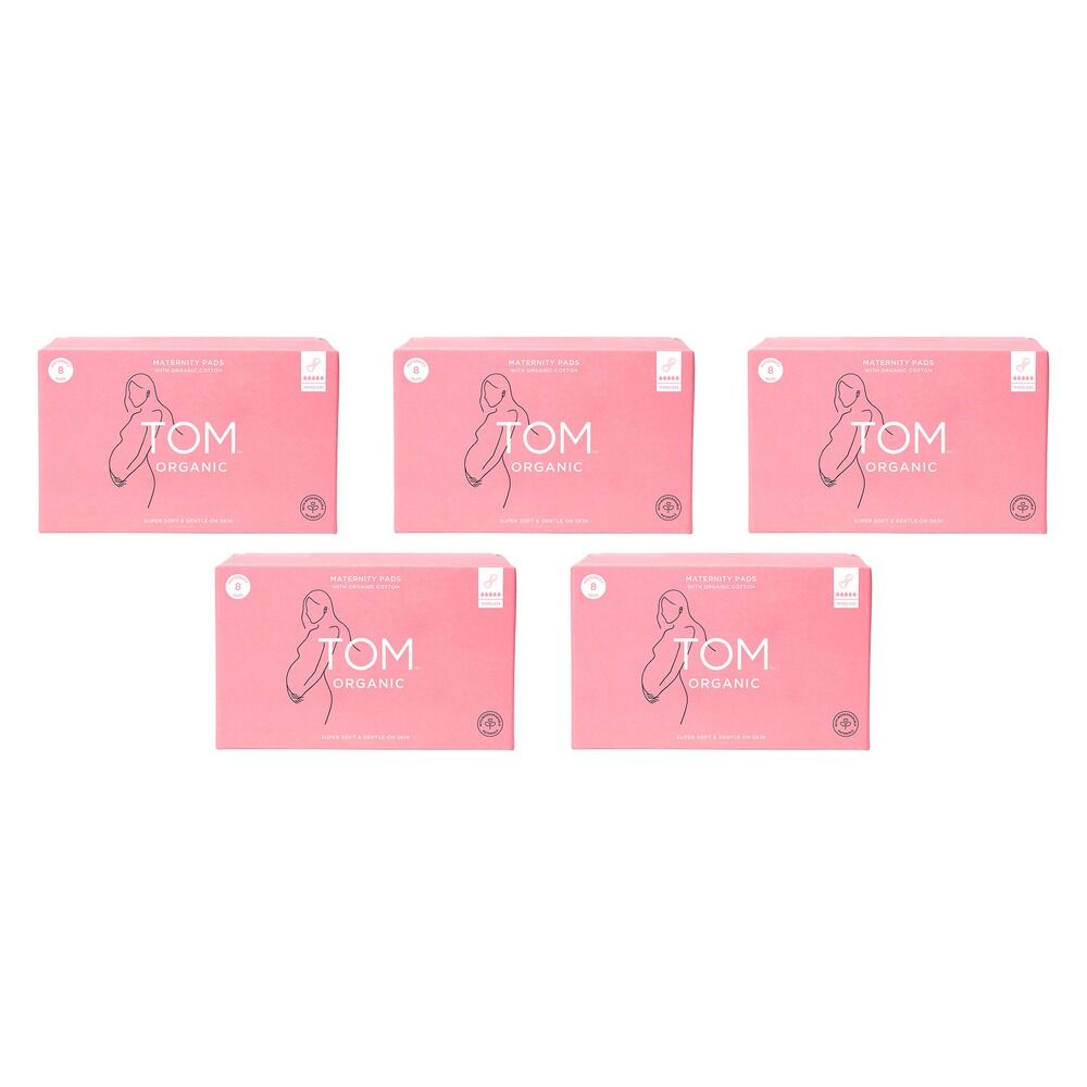 TOM Organic Maternity 8 Pads x 4 Bundle of 5