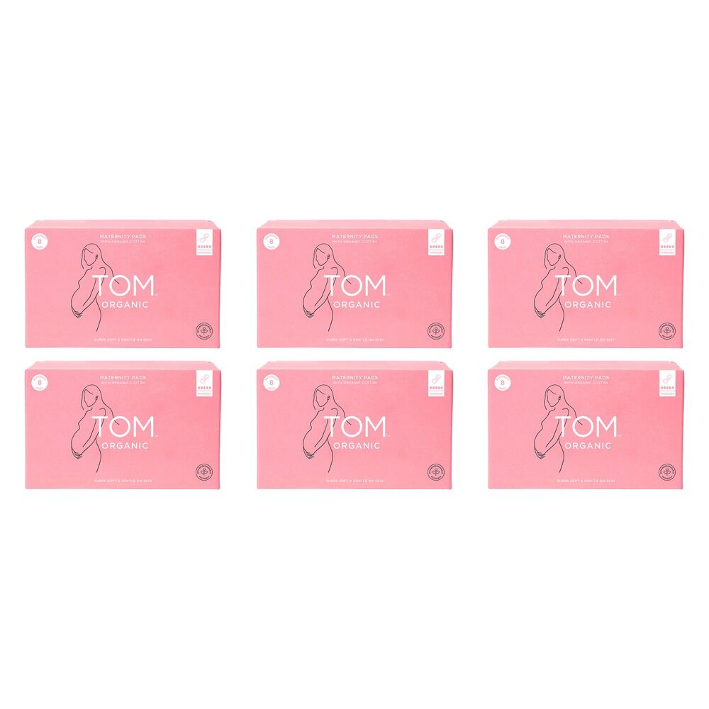 TOM Organic Maternity 8 Pads x 4 Bundle of 6