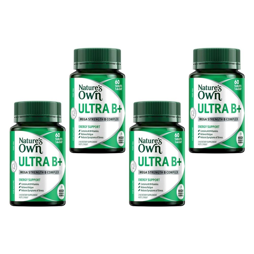 Nature's Own Ultra B+ 60 Tablets Pack of 4