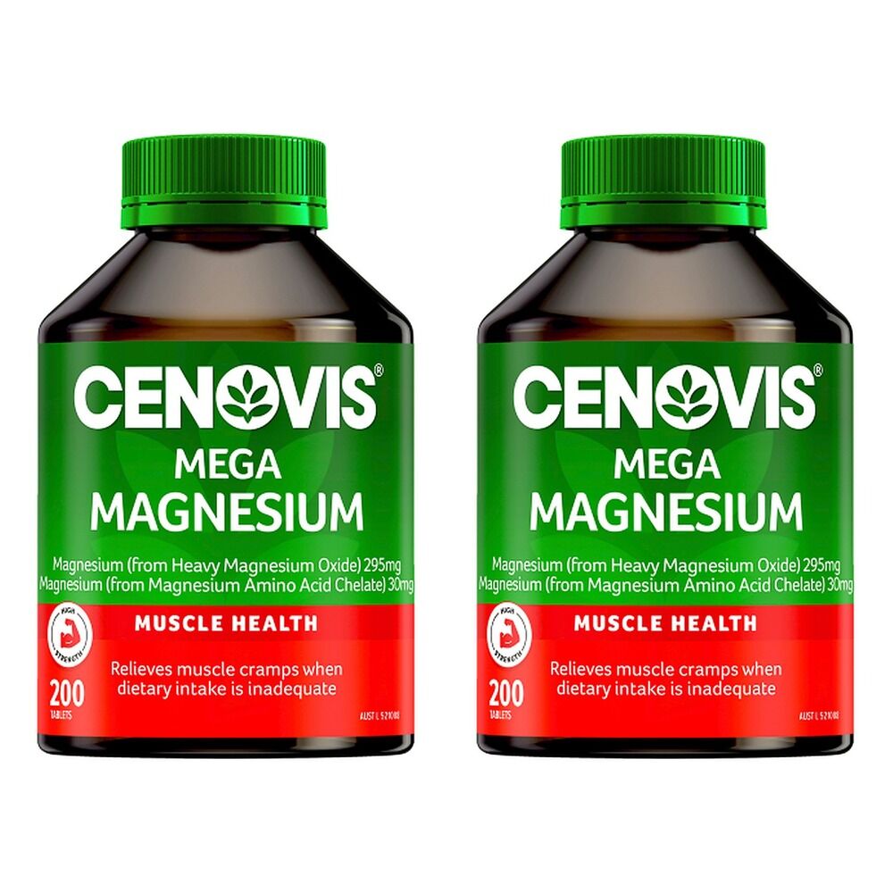Cenovis Mega Magnesium 200 Tablets Pack of 2