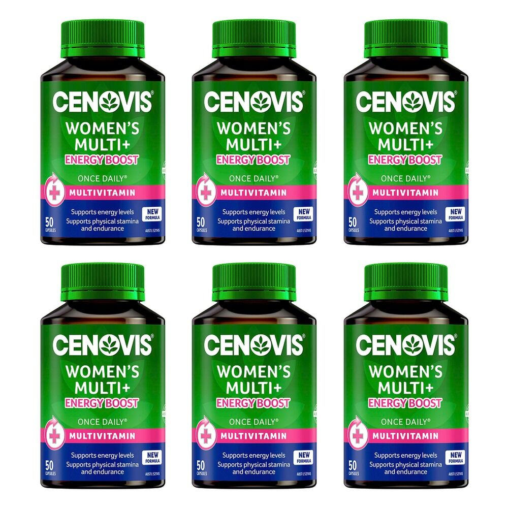 Cenovis Women's Multi + Energy Boost 50 Capsules Pack of 6