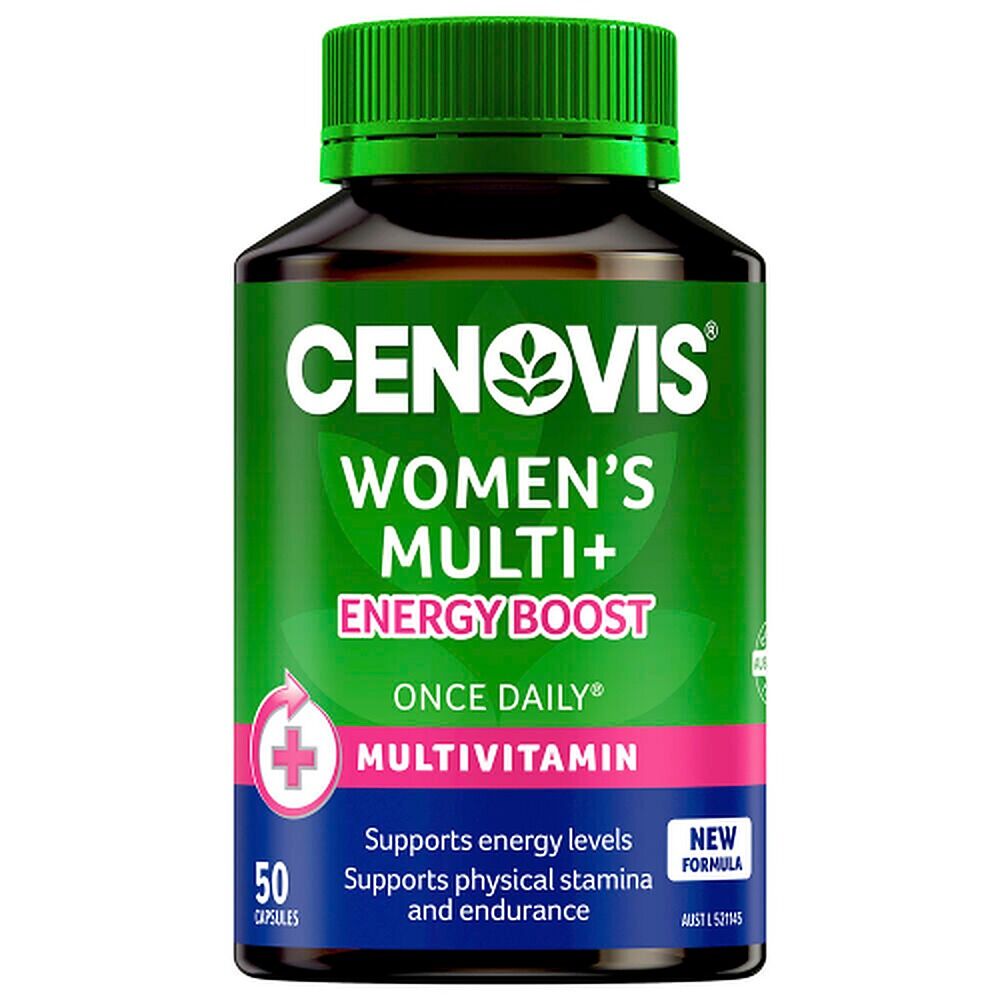 Cenovis Women's Multi + Energy Boost 50 Capsules