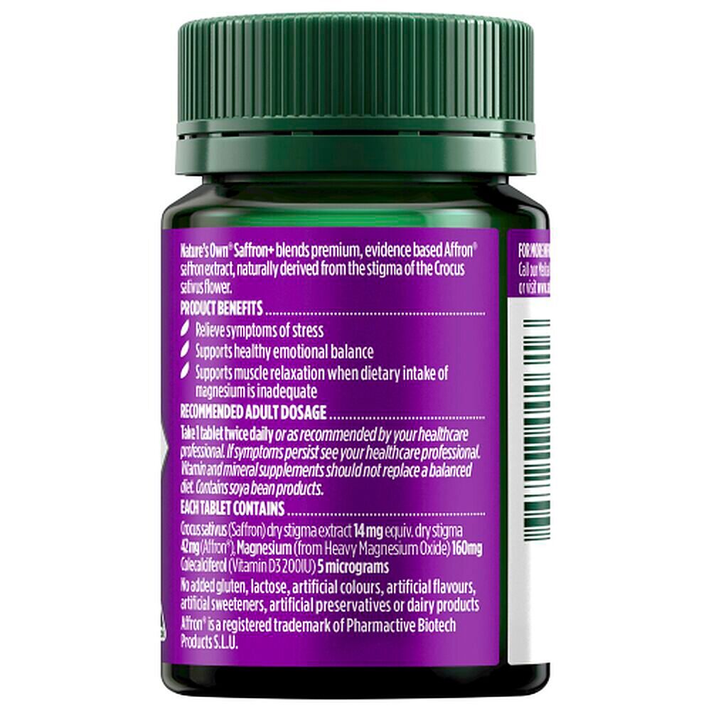 Nature's Own Saffron+ 50 Tablets