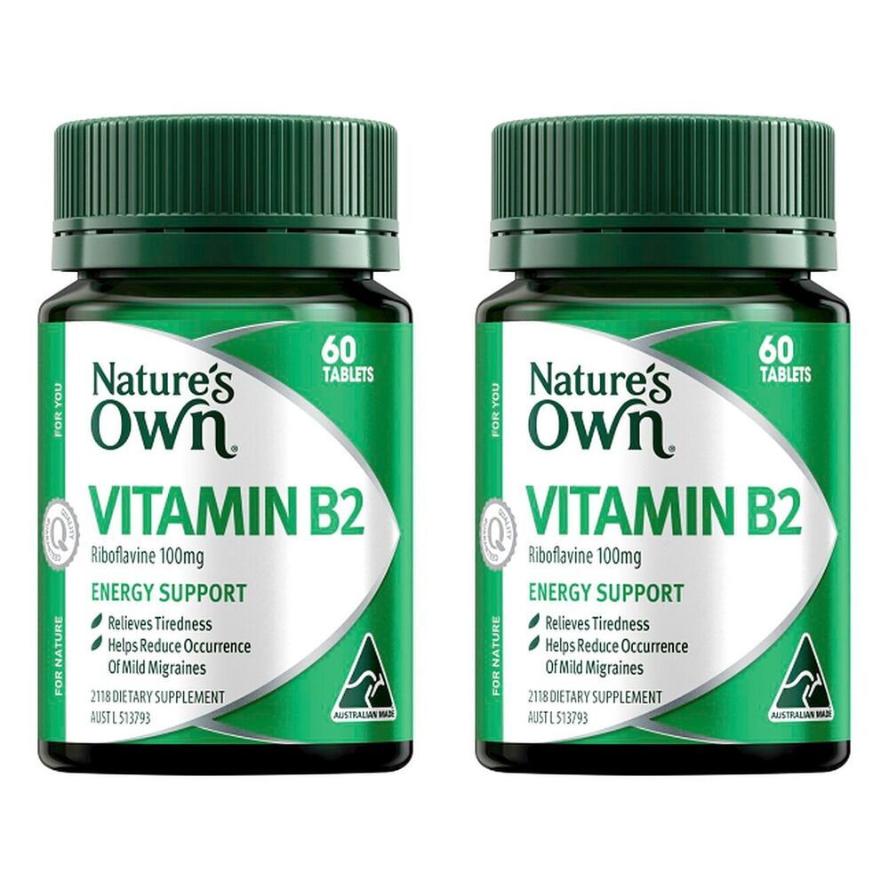 Nature's Own Riboflavine 60 Tablets Pack of 2