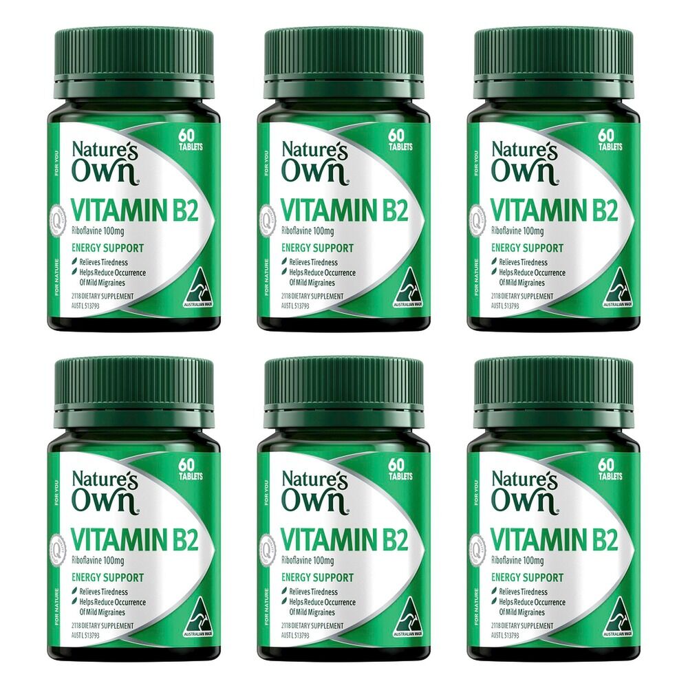 Nature's Own Riboflavine 60 Tablets Pack of 6