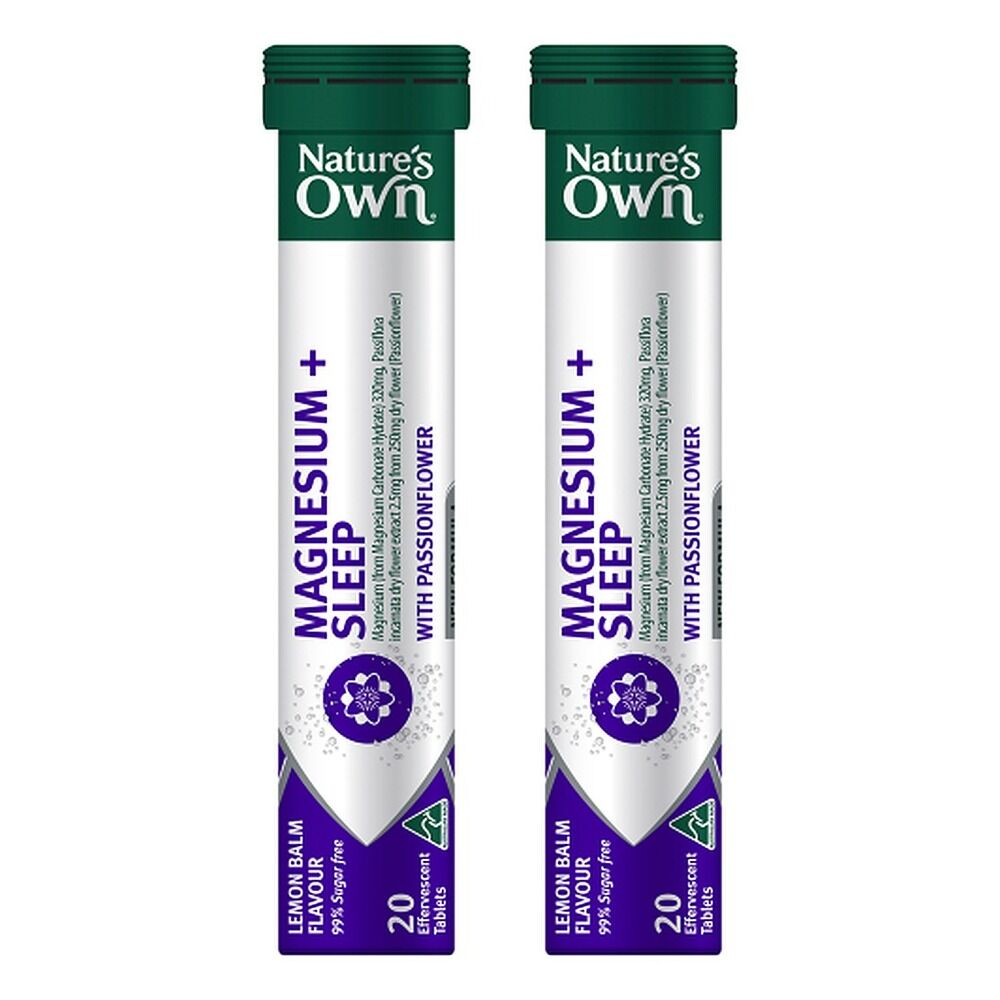 Nature's Own Magnesium + Sleep Effervescent Tablets Pack of 2
