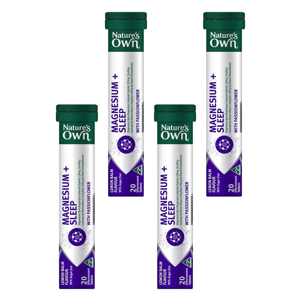 Nature's Own Magnesium + Sleep Effervescent Tablets Pack of 4
