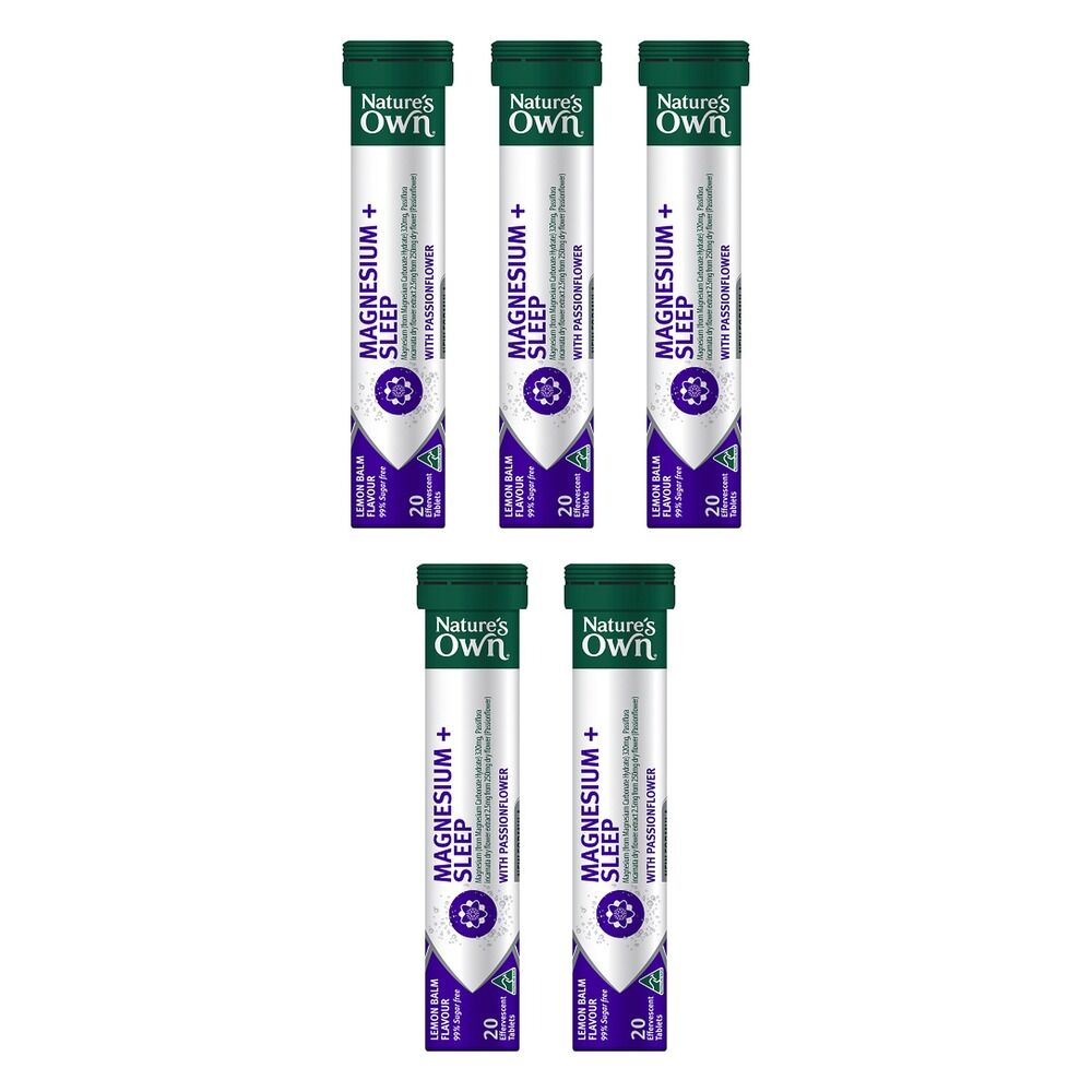 Nature's Own Magnesium + Sleep Effervescent Tablets Pack of 5