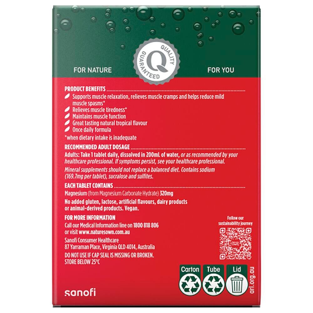Nature's Own Magnesium + Muscle Support 60 Tablets