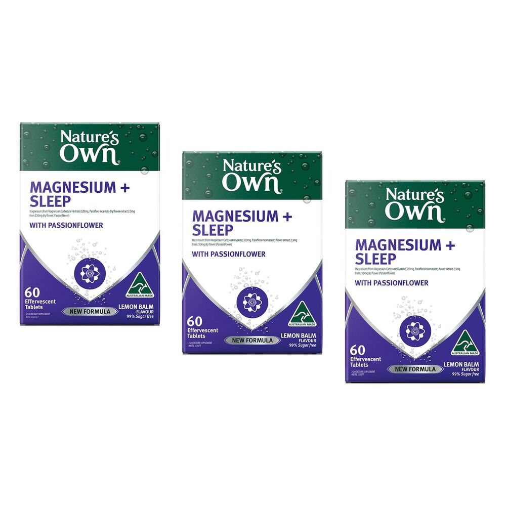 Nature's Own Magnesium + Sleep 60 Tablets Pack of 3