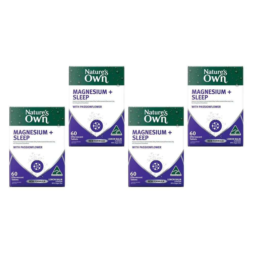 Nature's Own Magnesium + Sleep 60 Tablets Pack of 4