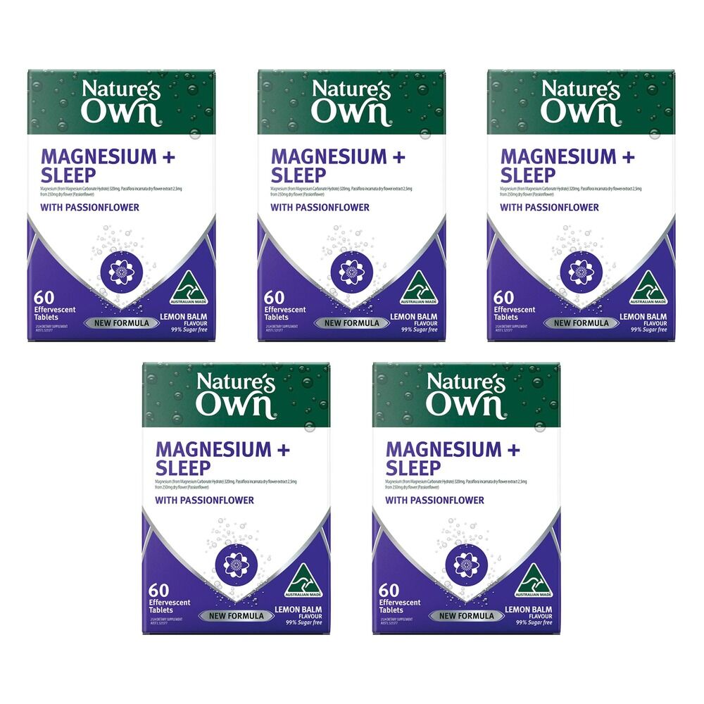 Nature's Own Magnesium + Sleep 60 Tablets Pack of 5
