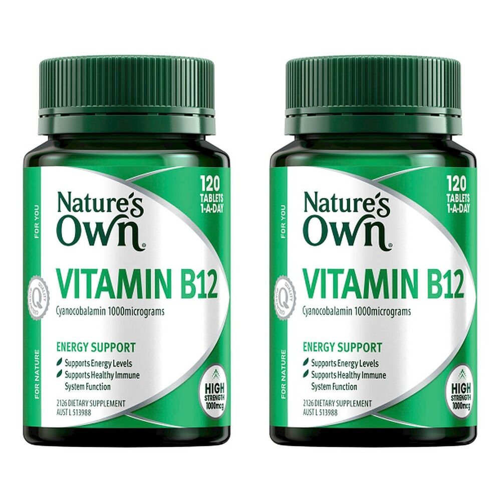 Nature's Own Vitamin B12 120 Tablets Pack of 2