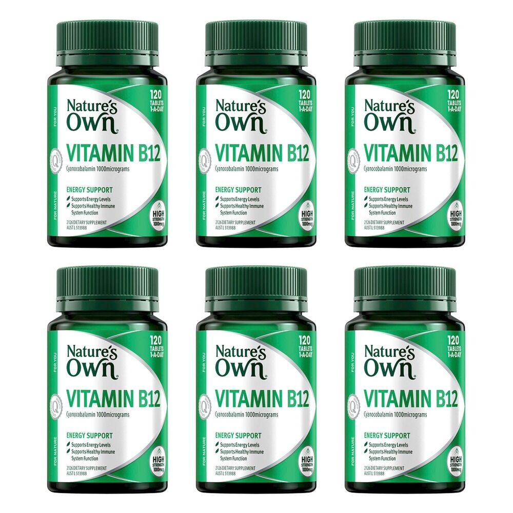 Nature's Own Vitamin B12 120 Tablets Pack of 6