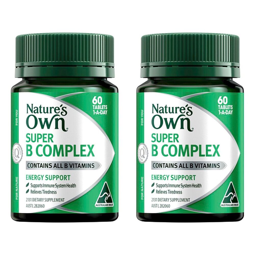 Nature's Own Super B Complex 60 Tablets Pack of 2