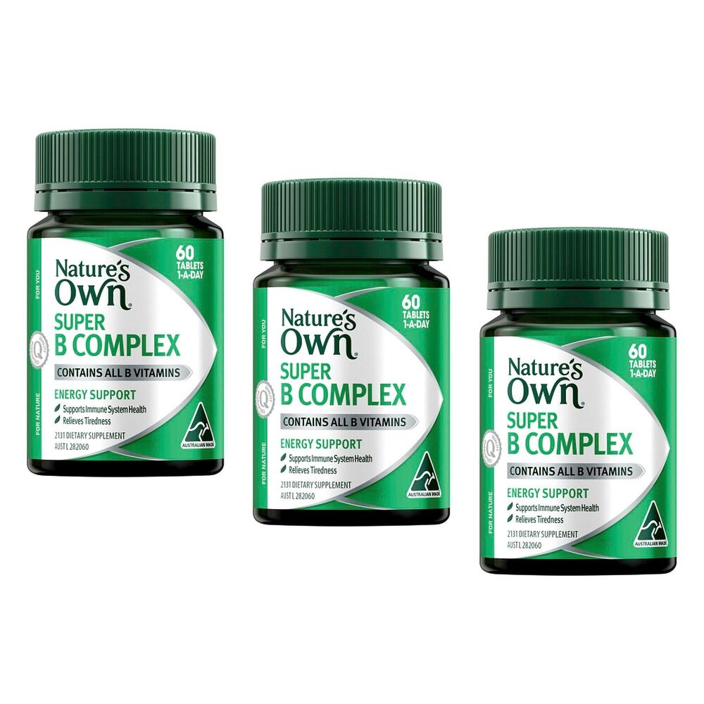 Nature's Own Super B Complex 60 Tablets Pack of 3