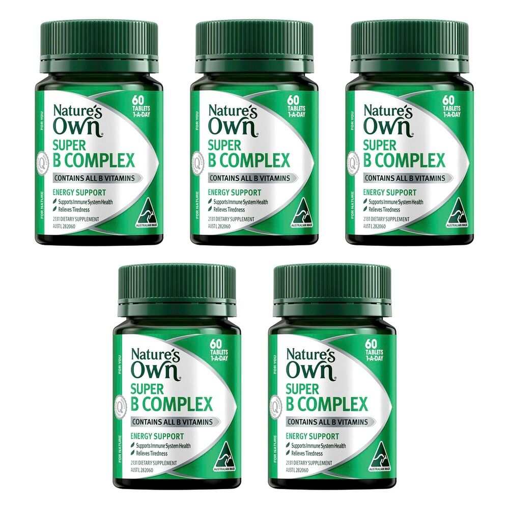 Nature's Own Super B Complex 60 Tablets Pack of 5