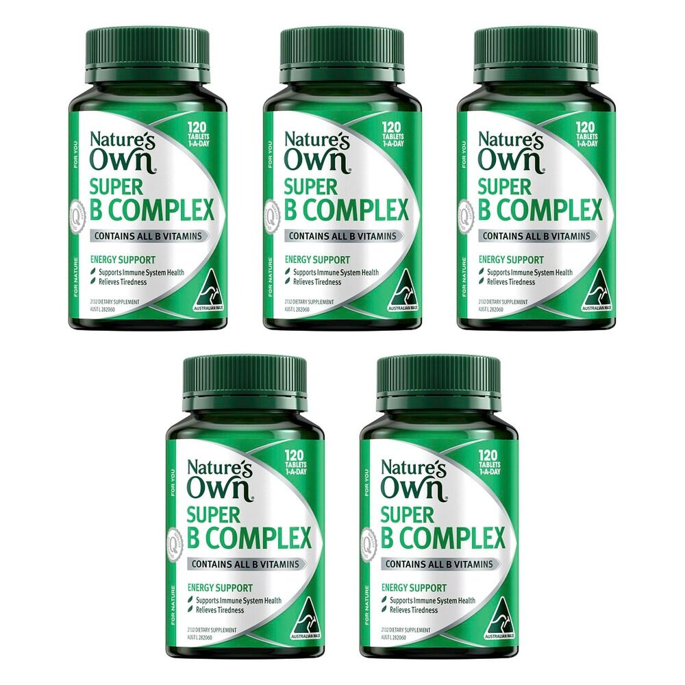 Nature's Own Super B Complex 120 Tablets Pack of 5