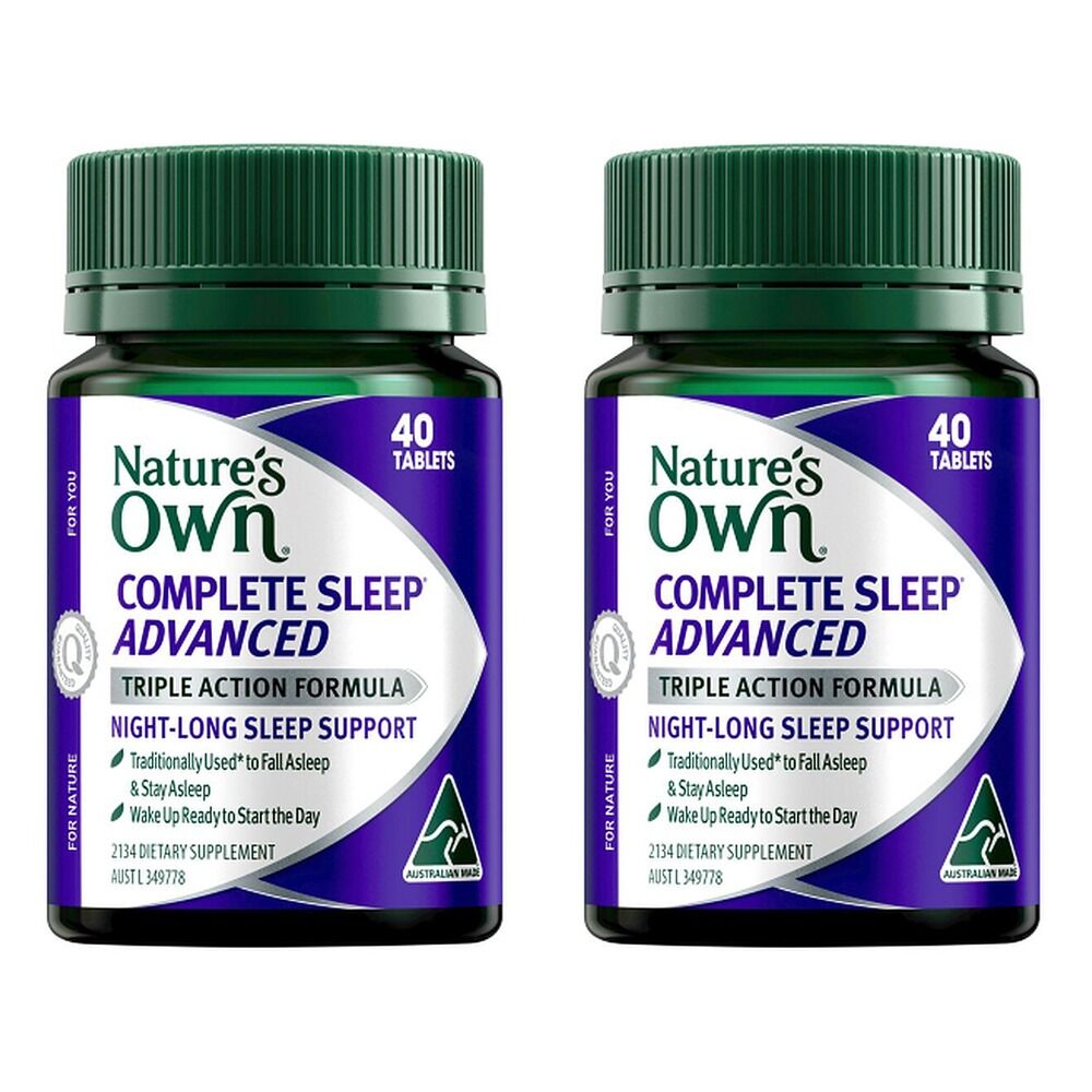 Nature's Own Complete Sleep Advanced 40 Tablets Pack of 2