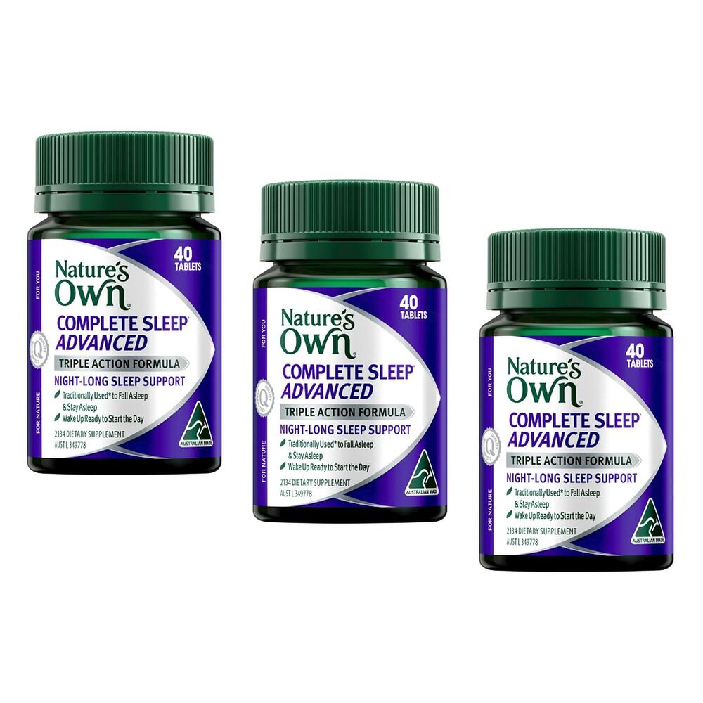 Nature's Own Complete Sleep Advanced 40 Tablets Pack of 3
