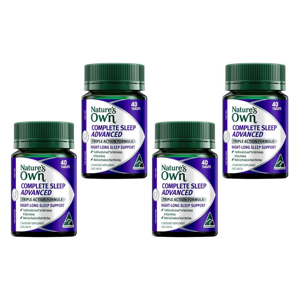 Nature's Own Complete Sleep Advanced 40 Tablets Pack of 4