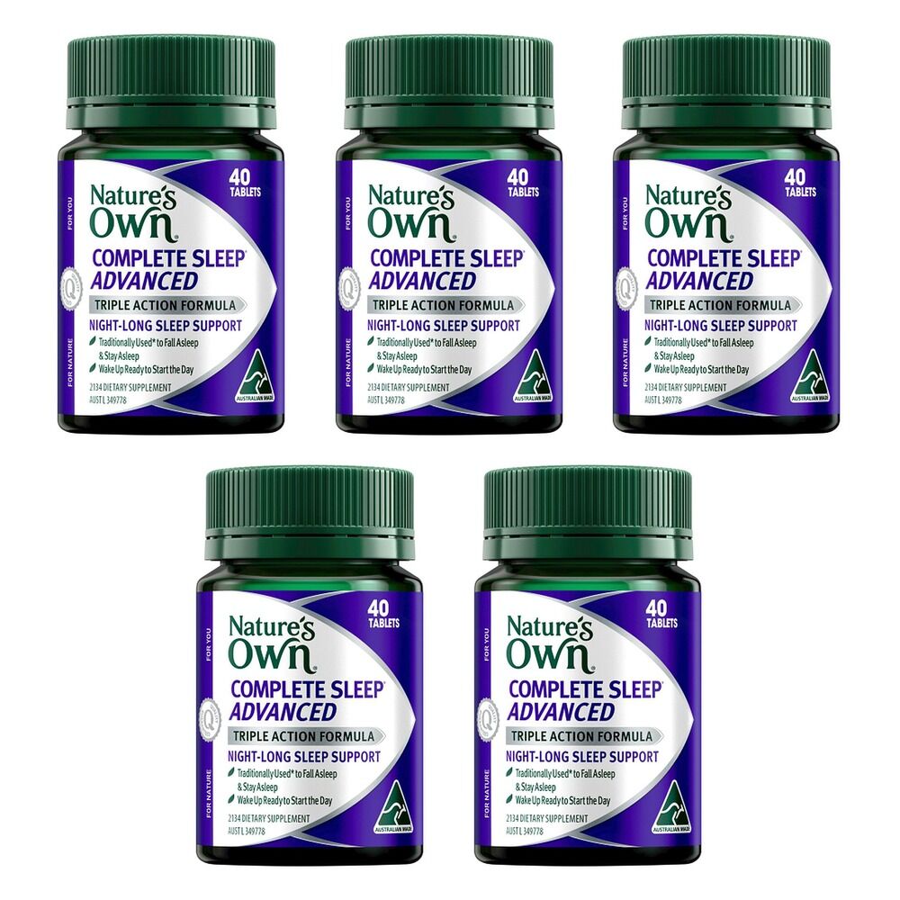 Nature's Own Complete Sleep Advanced 40 Tablets Pack of 5