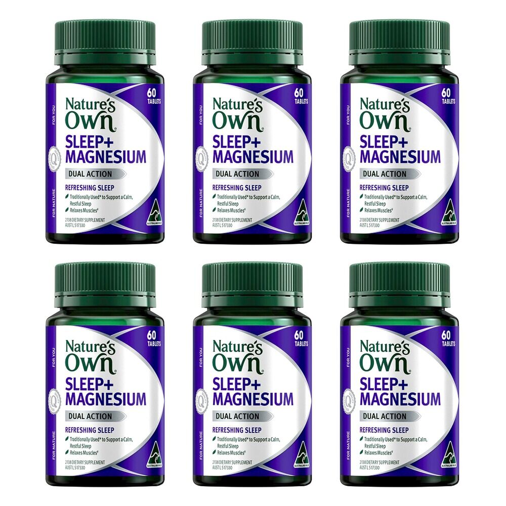 Nature's Own Sleep+ Magnesium 60 Tablets Pack of 6