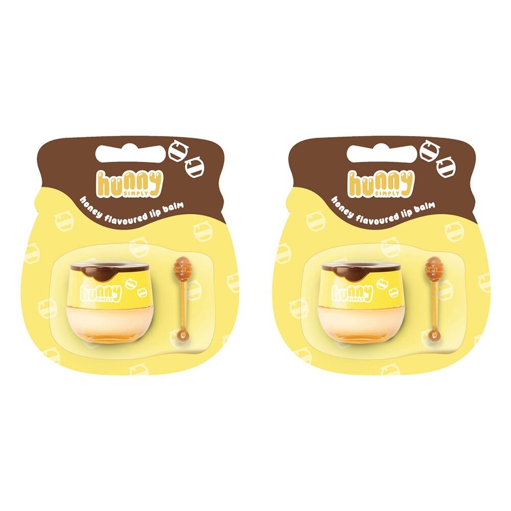 Hunny Simply Lip Balm Honey 5.5g x 6 Bundle of 2