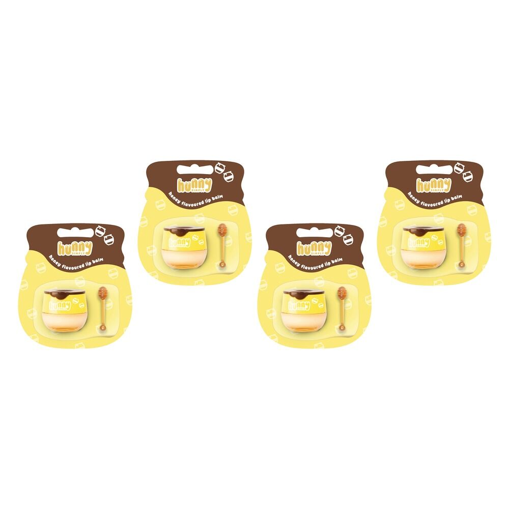 Hunny Simply Lip Balm Honey 5.5g x 6 Bundle of 4
