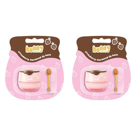 Hunny Simply Lip Balm Strawberry 5.5g x 6 Bundle of 2