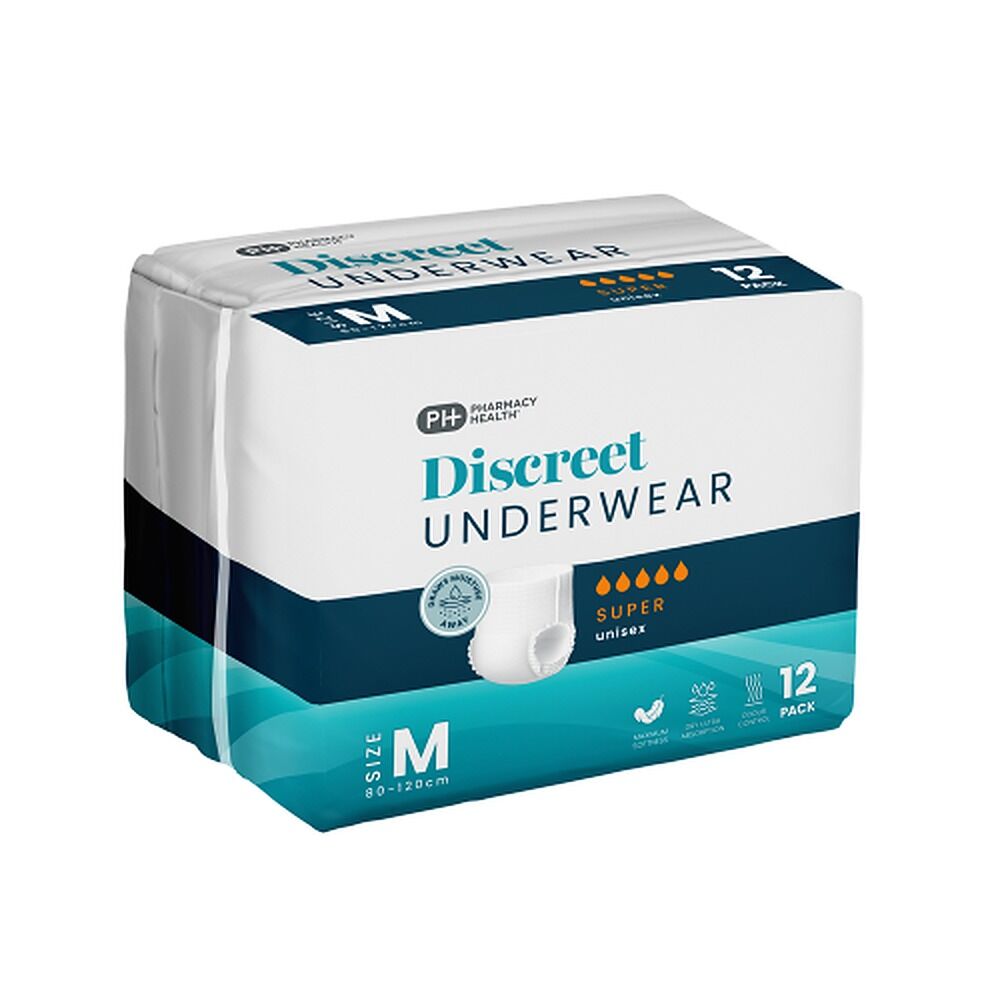 Pharmacy Health Discreet Underwear Medium Super 12 Pack x 2