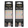 Glam by Manicare Glam Ready Pre-Glued Nails La Petite French 30 Bundle of 2