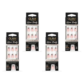 Glam by Manicare Glam Ready Pre-Glued Nails A Little Bit Pretty 30 Bundle of 4