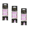Glam by Manicare Glam Ready Pre-Glued Nails Pretty Purple 30 Pack x Bundle of 3