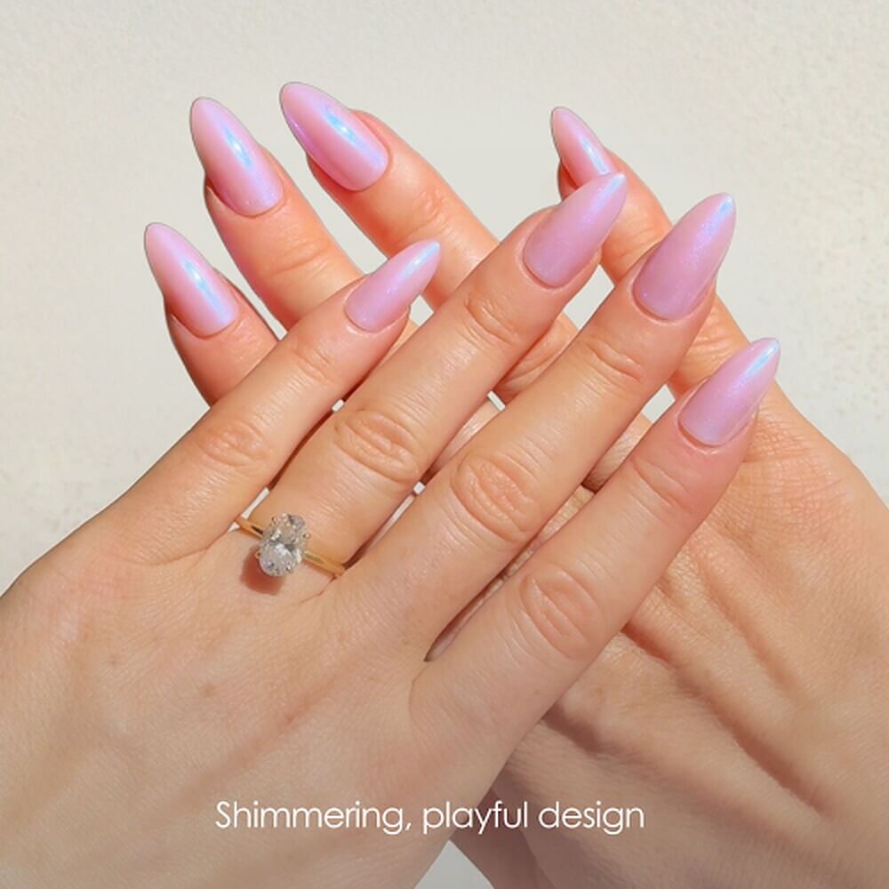 Glam by Manicare Glam Ready Pre-Glued Nails Pretty Purple 30 Pack x 6