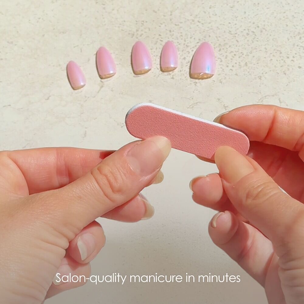 Glam by Manicare Glam Ready Pre-Glued Nails Pretty Purple 30 Pack x 6