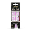 Glam by Manicare Glam Ready Pre-Glued Nails Pretty Purple 30 Pack